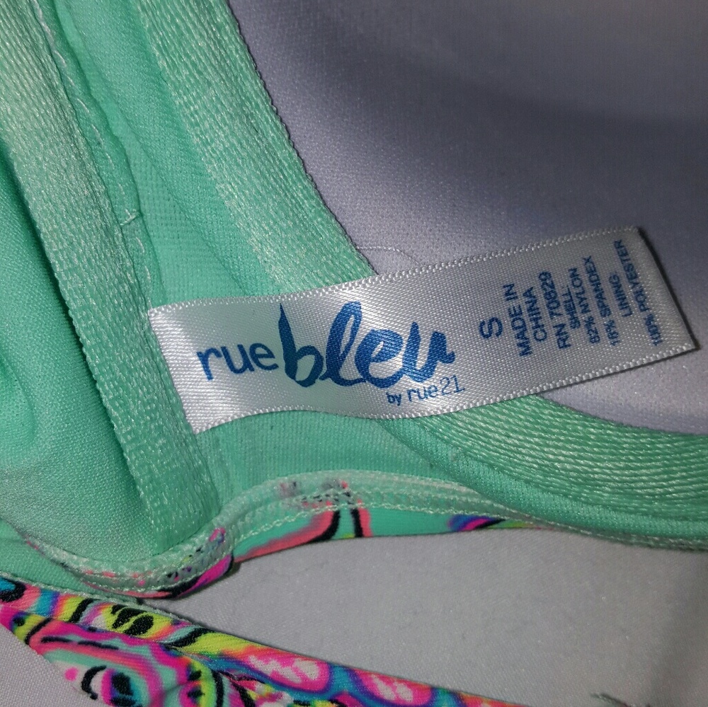 Rue21 Multicolored 2 Piece Padded Bikini - Picture 3 of 4